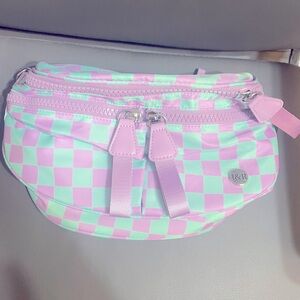 Iris and Rainbow pastel checkered best version bag. New without tags